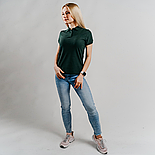 Жіноче поло зелене (темно-зелений) 65/35 Polo lady-fit Fruit of the Loom,XL, фото 3