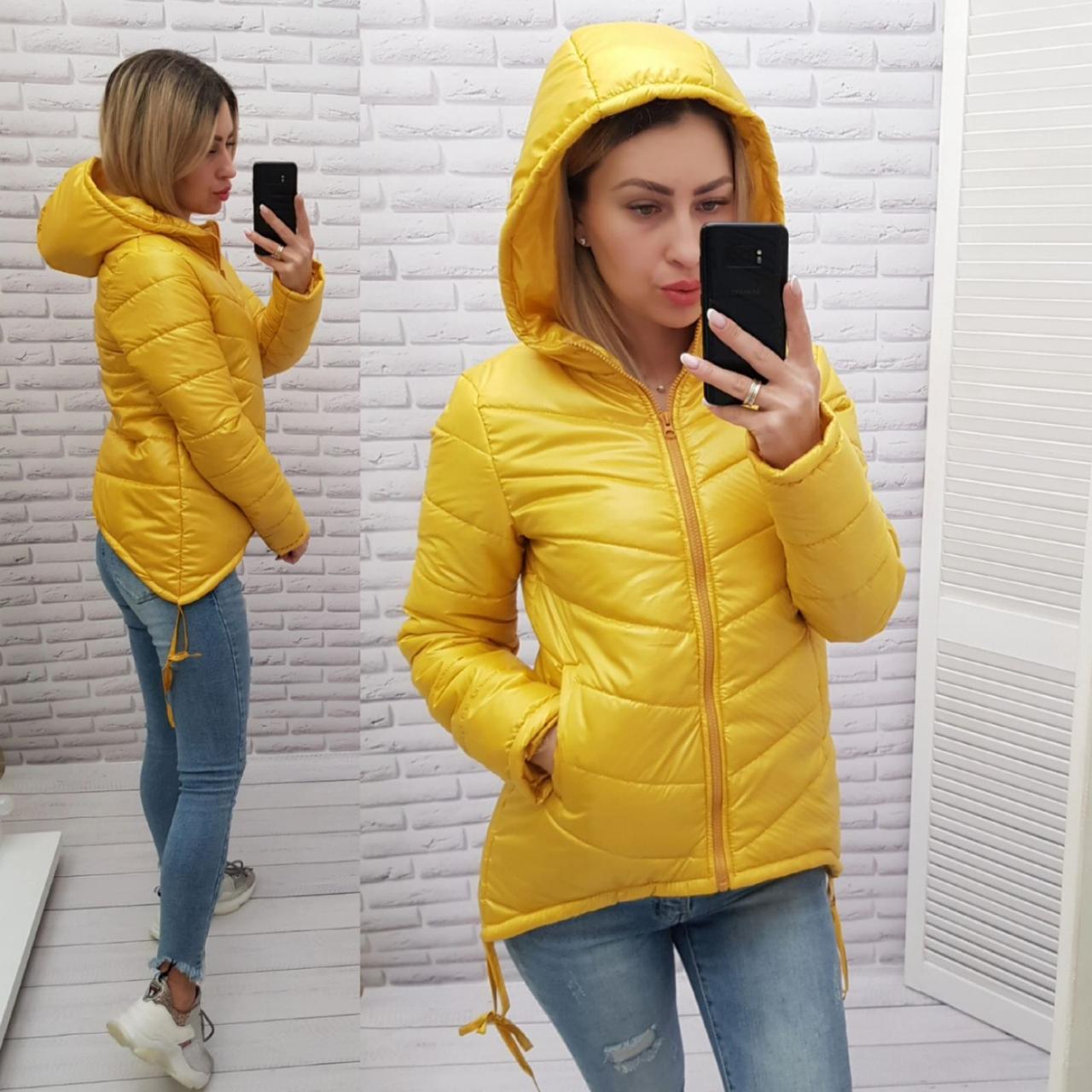 Куртка тонка жіноча, арт. 210, жовта / жовтого кольору