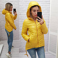 Куртка тонка жіноча, арт. 210, жовта / жовтого кольору