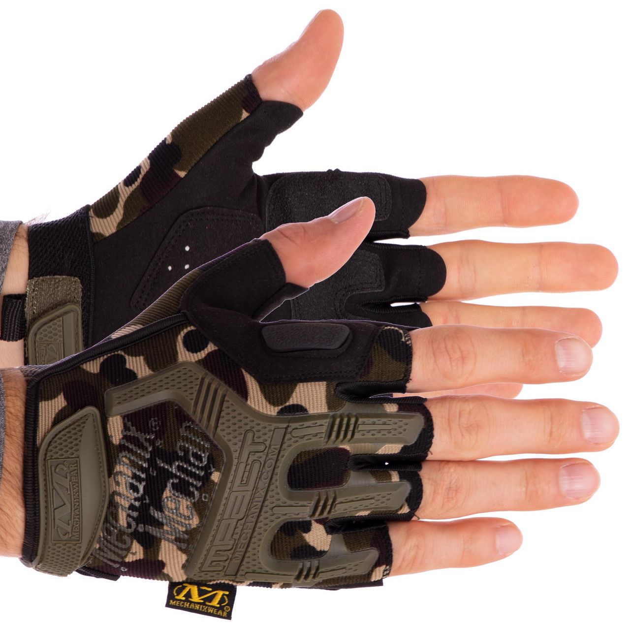 Перчатки тактические с открытыми пальцами MECHANIX BC-4927-HG, L: Gsport - фото 1 - id-p633678349