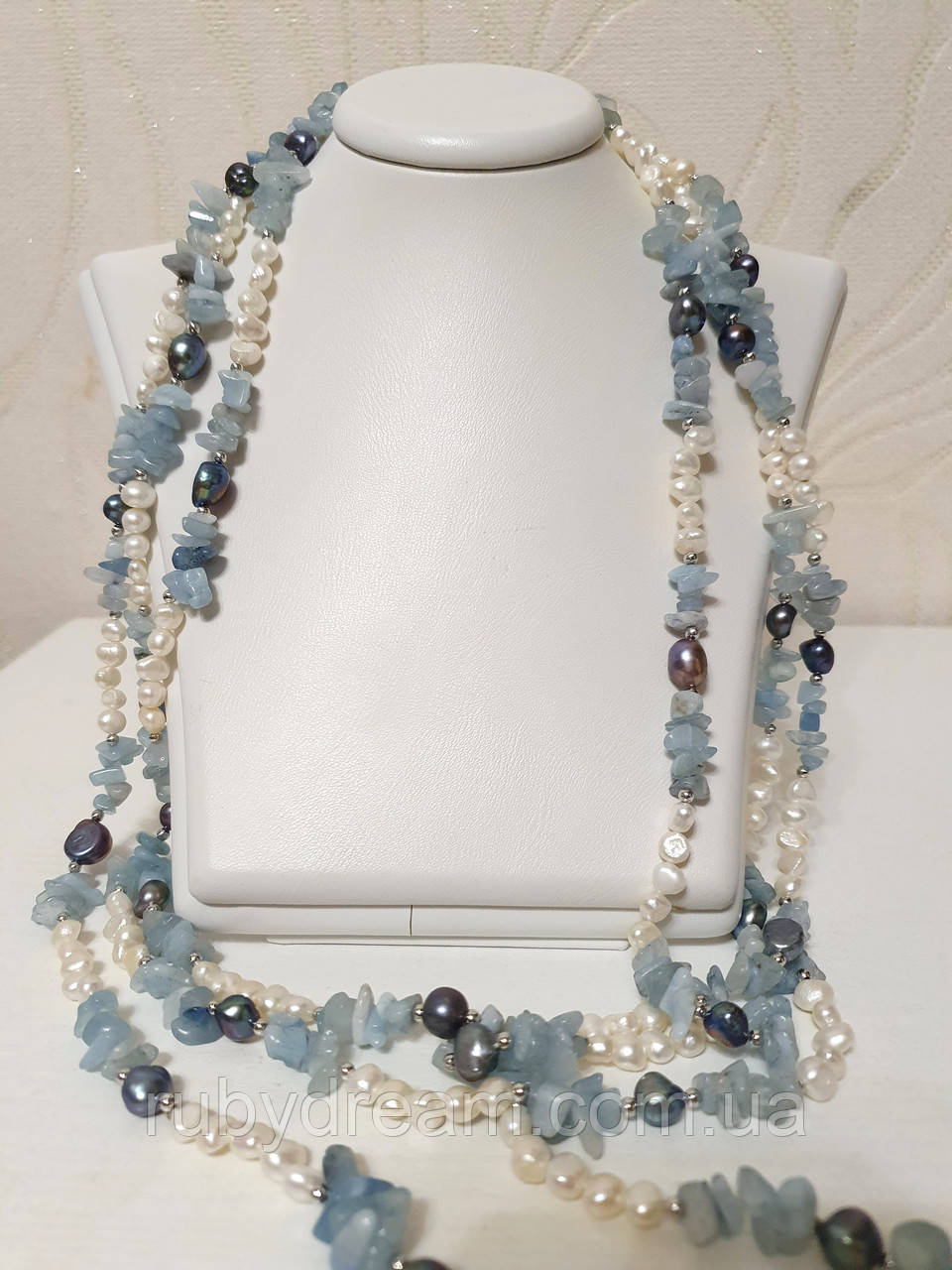 Купить Бусы из речного Жемчуга Барокко (барочный жемчуг) белого и ...