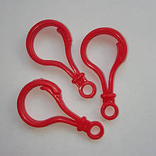 Карабін Пластиковий Заготівля для бізіборда 5 см червоний