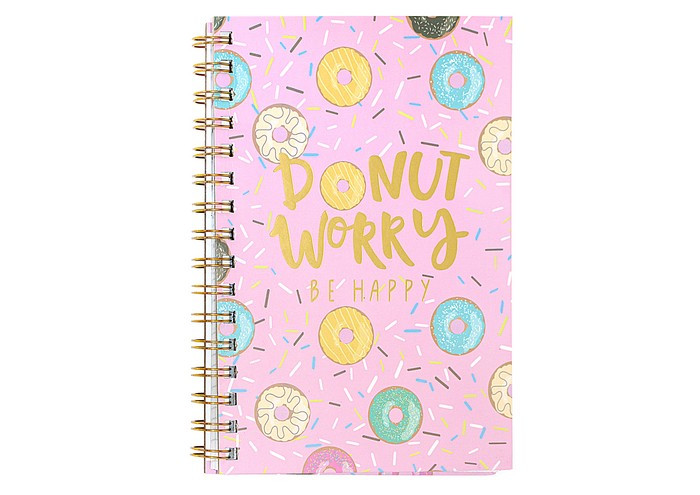 Блокнот на спіралі A plus Donut worry А5 100 аркушів арт. 4055