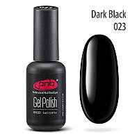 Гель-лак PNB Gel nail polish №023 dark black 8 мл (15049Gu)