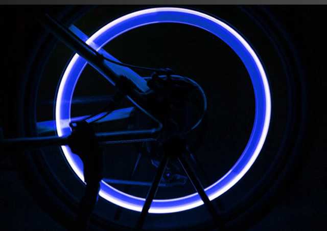 Светящиеся Светодиодные Колпачки Подсветка Колес на Ниппель, Золотник 2 ...