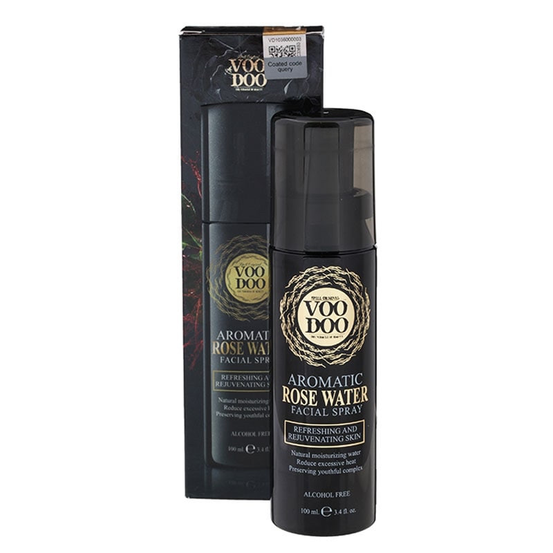 VOODOO Aromatic Rose Water Facial Spray Спрей-тонік з Дамаською Трояндовою і гіалуроновою Кислотою 100 мл