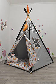 Вігвам Дитячий зі Звірятами, індивідуальний набір, дитячий намет, повний комплект