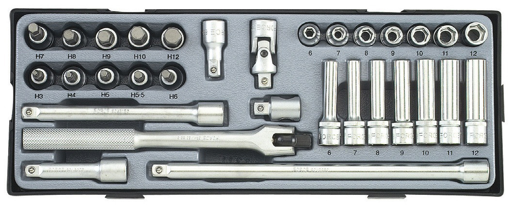 Набір інструментів FORCE T3311 3/8" (31 предмет)