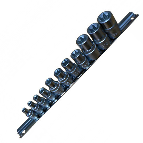 Набір головок FORCE 4113 1/4", 3/8", і 1/2" Е-профіль (Torx) 11 пр. (E5-E20)