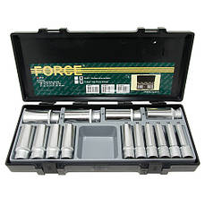 Набір головок FORCE 4143 1/2" 6-гр. глибоких 14 пр. (10-32 мм)