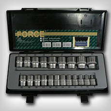 Набір головок FORCE 4212 1/2" 6-гр. 21 пр. (8-32 мм)