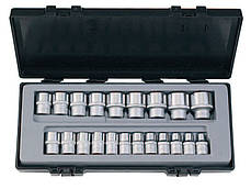 Набір головок FORCE 4212-7 1/2" Surface 21 пр. (8-32 мм)