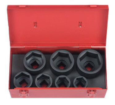 Набір головок FORCE 6071 3/4" 6-гр. ударних 7 пр. (30-55 мм)