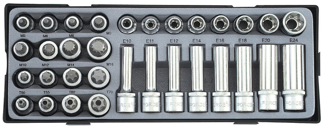 Набір головок FORCE T4322 1/2" 32 пр.