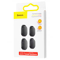 Універсальний автомобільний тримач-гачок Baseus Small Shell Vehicle Hook Black 4шт/уп (ACGGBK-01)