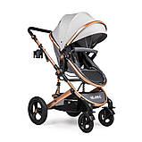 Універсальна коляска трансформер 2В1 NINOS BRAVA NEW Grey, фото 5