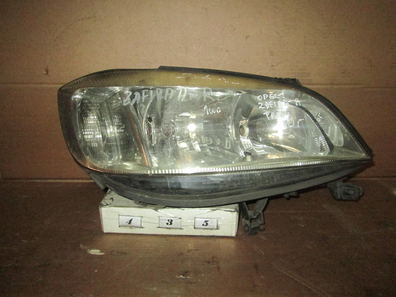 No435 Б/у Фара права 9118792 для Opel Zafira A 1999-2005 Дефект, фото 1