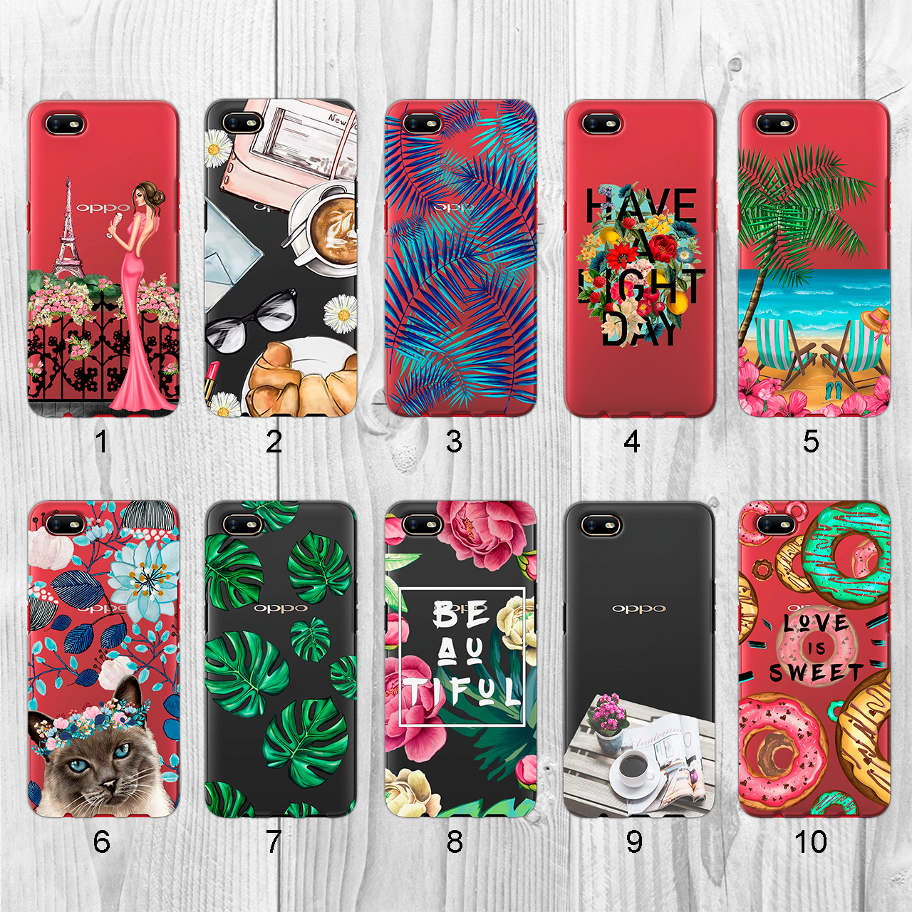 Силіконовий чохол з малюнком для Oppo A1k (new collection), фото 1