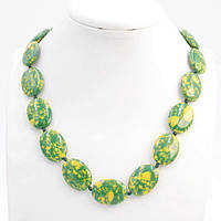 Намисто варисцит жовто-зелений 48 см