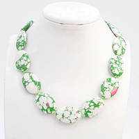 Буси варисцит зелений-білий 48 см