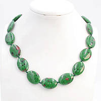 Намисто варисцит зелений 48 см