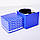 Упаковка для чашок 330 мл з картону ламінована з принтом (синій), фото 5
