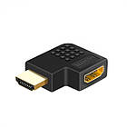 Перехідник (адаптер) штекер HDMI - гніздо HDMI, кутовий