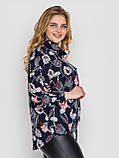 Сорочка жіноча Кітті синя, фото 3