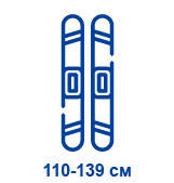 Гірські лижі 110-139 см