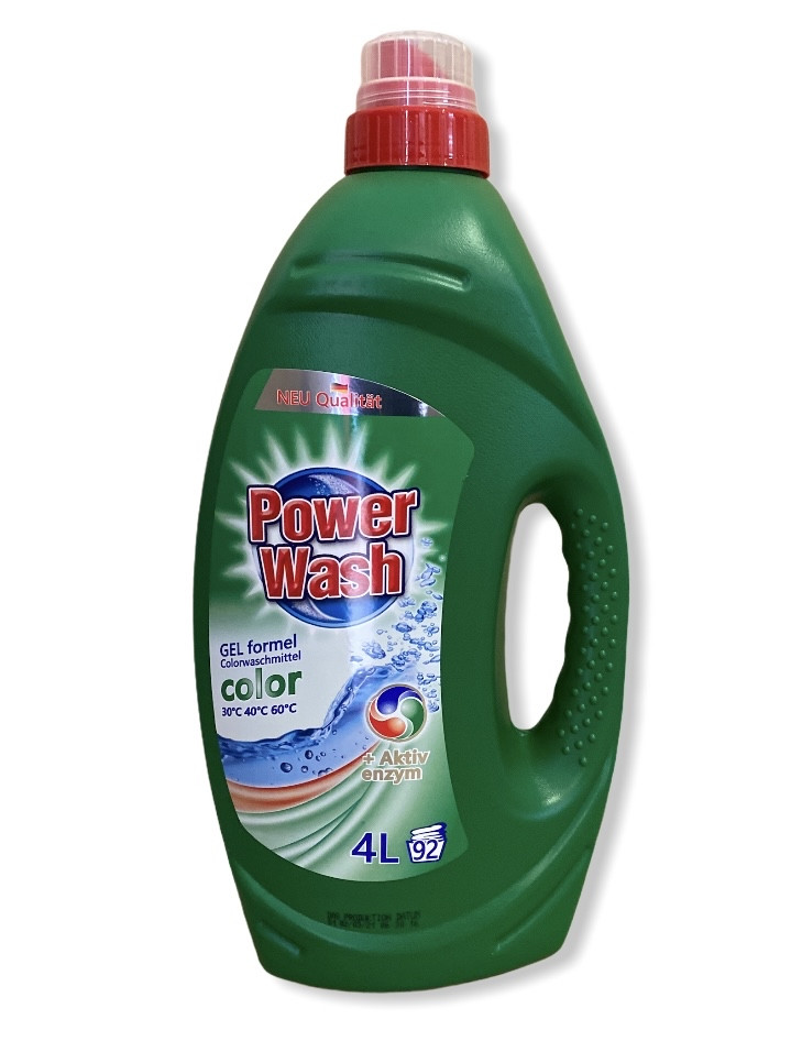 Гель Power Wash для прання кольорової білизни 4л 92 прання