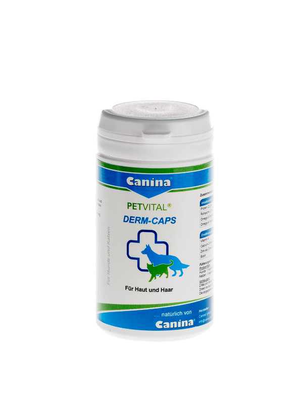 Canina Petvital Derm-Caps (Каніна Петвіталь Дерм Капс) капсули для проблемної шкіри та шерсті для собак і кішок