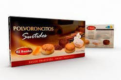 Печиво з мигдальною борошном асорті El Santo Polvoroncitos Surtidos 150г Іспанія