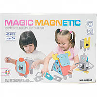 Магнітний конструктор для дівчаток 40 деталей Magic magnetic JH8986
