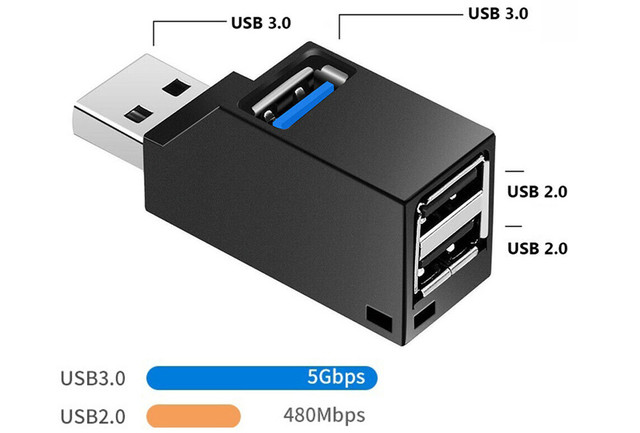 USB адаптер концентратор хаб для ноутбука/ПК USB адаптер концентратор хаб для ноутбука/ПК