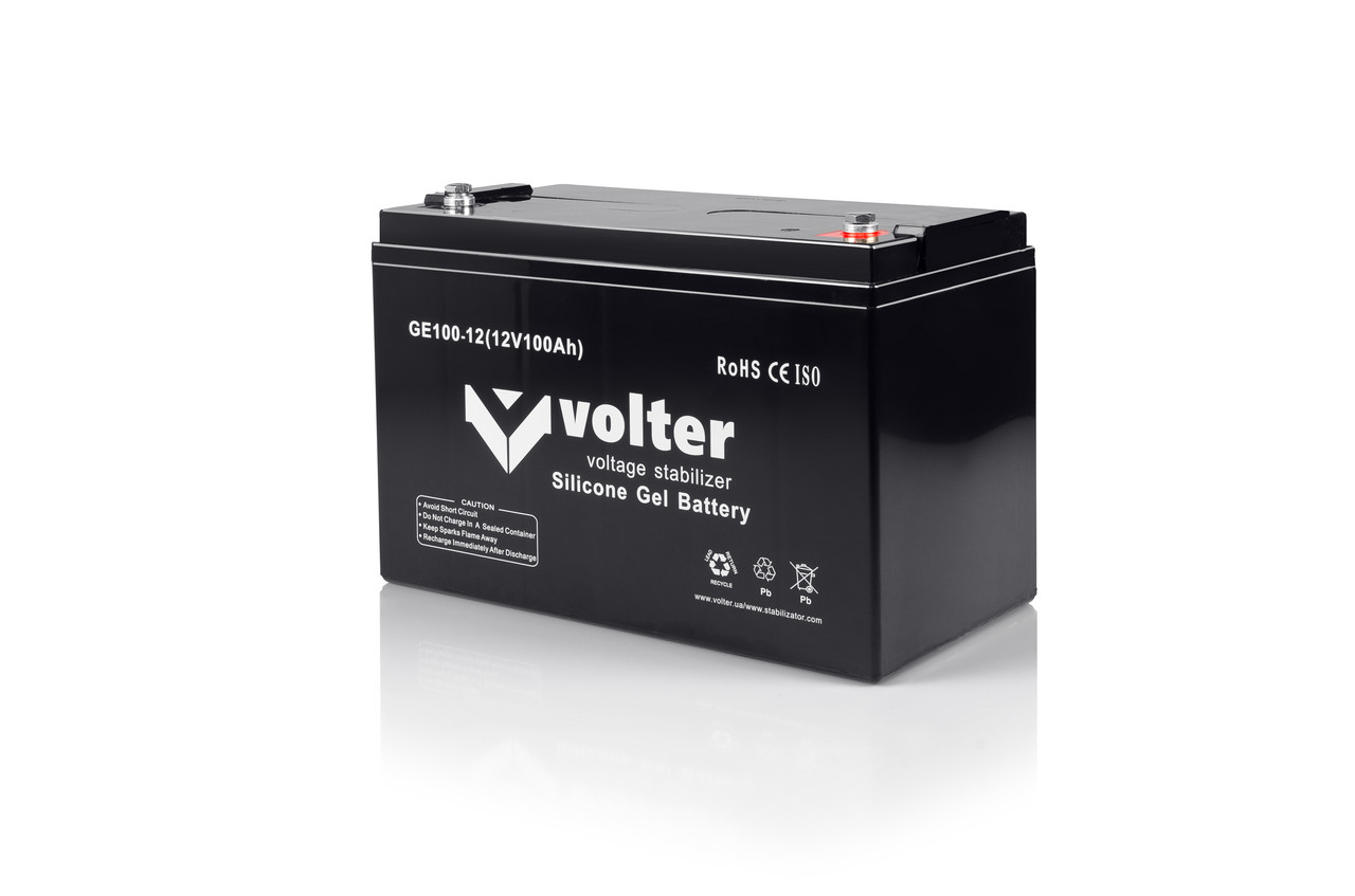 Акумуляторна батарея АКБ Volter GE 12V-H 100 Ah (посилена)