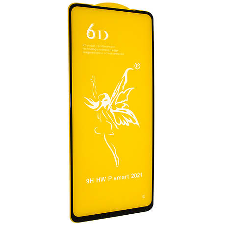 Захисне скло 6D для Huawei P Smart 2021 Black, фото 1