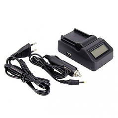 Зарядний пристрій LCD Alitek BC-Q1 з високим струмом (1A) для Panasonic VW-VBK / VW-VBT / VW-VBL / VW-VBY
