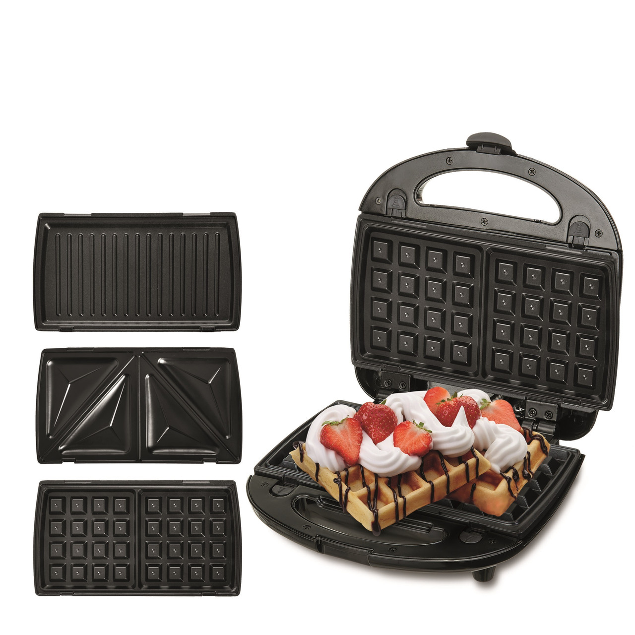 Мультимейкер Camry CR 3024 3в1 (сендвичница, вафельниця, гриль, 700Вт), фото 1