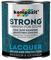 Лак грунт для камня STRONG Kompozit мокрый эффект