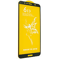 Захисне скло 6D для Huawei Y6 2018 / Y6 Prime 2018 Black