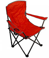 Раскладной стул кресло для рыбалки и пикника ПАУК з Чехлом (Красный)