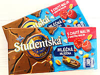 Шоколад молочный Studentska с малиной и арахисом 180 г