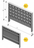 Забор железобетонный 2500*170*2900 ЗП - 250
