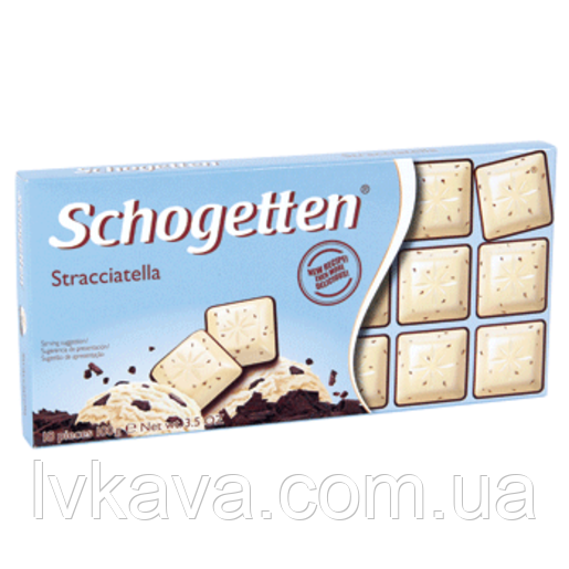 Белый шоколад Schogetten Stracciatella, 100 гр - фото 1 - id-p201493980