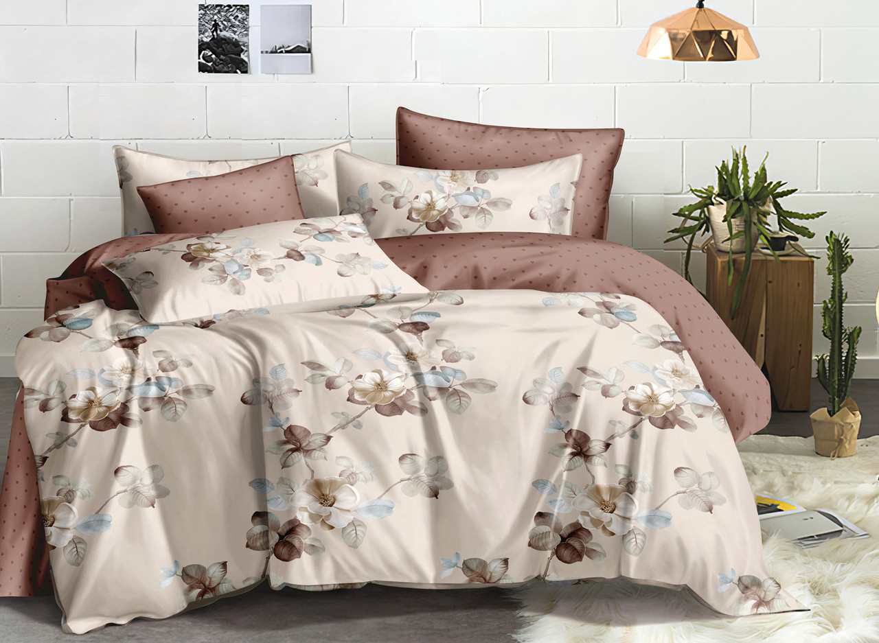 Постільна білизна напівторна 150*220 сатин_бавовна 100% (16797), фото 1