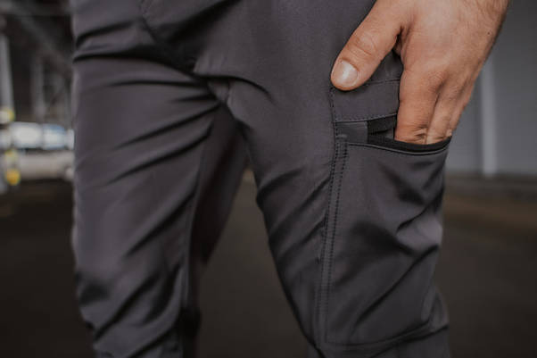 Костюм Чоловічий сірий - чорний осінній Intruder Softshell Light Куртка чоловіча весняна + штани демісезонні, фото 3