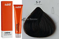 Стойкая крем-краска для волос 5.7 каштановый светлый шатен Creme Ducastel Subtil, 60 мл