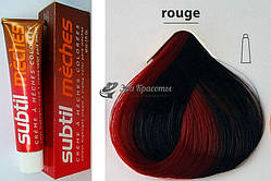 Крем-фарба для фарбування Червоний для брюнеток Rouge Meches Ducastel Subtil, 60 мл