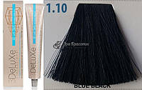 Стойкая крем-краска для волос 1.10 сине-чёрный 3DeLuXe Professional, 100 мл