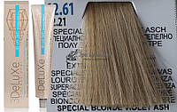 Стойкая крем-краска для волос 12.61 суперблонд бежево-пепельный 3DeLuXe Professional, 100 мл